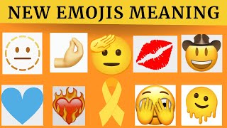 New Emojis Meaning Part 2  WhatsApp emojis meaning  Emojis meaning in English [upl. by Yroj]