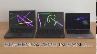 Screen Saver Synchronisation between multiple MacsWindows PCs [upl. by Yllen]