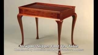 Newport Tea Table Building Process handmade by Doucette and Wolfe Furniture Makers [upl. by Oluas]