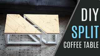 DIY 50 Industrial Split Coffee Table [upl. by Yemarej]