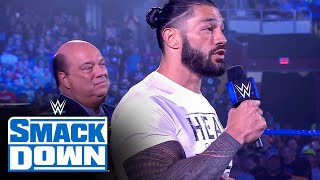 Reigns accepts Bálor’s challenge and cuts The Summer of Cena short SmackDown July 30 2021 [upl. by Derfnam]