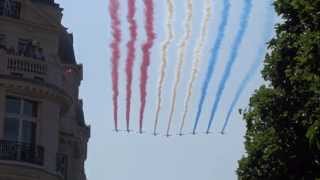 Défilé du 14 Juillet 2013  Patrouille de France Alfa Jets [upl. by Cassilda]