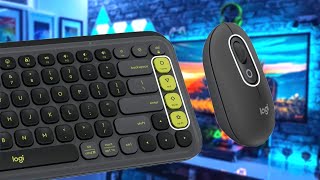 Logitech Pop Icon Combo Functionality with This Colorful Keyboard amp Mouse Set [upl. by Ollehcram610]