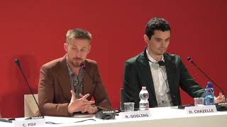 Ryan Gosling and Damien Chazelle Talk FIRST MAN Venice Film Festival 2018 [upl. by Jacobina]