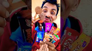 Oreo Dhoni biscuit 🤣aur Kitkat chocolate 🍫parlegtigerglucosemunch5050baroneappyshortsfeed [upl. by Eneg526]