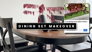 Making over a FREE Dining Set  High End Furniture Makeover [upl. by Atiran4]