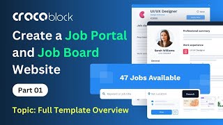 How to Create a Job Portal amp Job Board Website Using Crocoblock Jet plugins  Template Overview [upl. by Garda169]