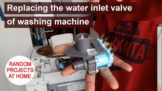 Project Replacing the water inlet valve of Toshiba washing machine AWB1100G [upl. by Iveson344]