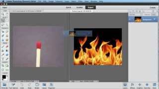 Adding Flames in Photoshop Elements 11 [upl. by Neddie]