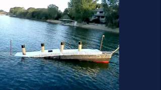 19ft long 146 scale TITANIC model sinking [upl. by Cassaundra]