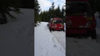 Suzuki Sidekick plowing snow [upl. by Ennoirb]