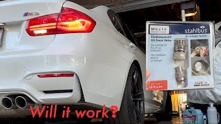 Stahlbus Oil Drain Valve Install on BMW M3  will it work [upl. by Bust]