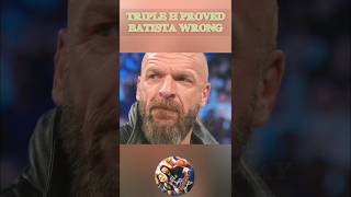 triple h proved batista wrong shorts youtubeshorts trending [upl. by Yelruc]