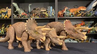 Jurassic World Dino Trackers Habitat Defender Triceratops Color Variant Unboxing And Review Part 2 [upl. by Arod]