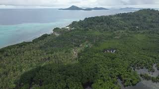 Drone Aerial video above the Island of Fanapanges found within Chuuk lagoon Chuuk State [upl. by Mori]