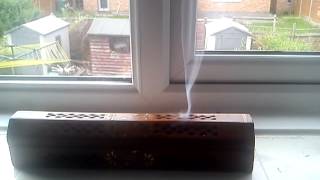 Wooden box incense burner [upl. by Ingham]