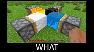 Minecraft wait what meme part 305 realistic minecraft fluids [upl. by Ocsecnarf23]