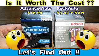 Purolator Boss PBL14610 Oil Filter vs Bosch Premium 3323 Oil Filter Cut Open Comparison [upl. by Adyeren]