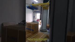 Armturning robot arm Suction cup palletizing box Boxpalletizing KaifengNightRide China [upl. by Philis]