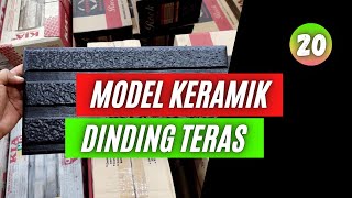 20 Model keramik dinding teras depan terbaru motif batu alam [upl. by Downing]