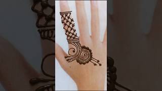 Simple back hand mehndi design✨mehndi design for hand mehndi shorts youtubeshortsshortsviral [upl. by Clara]