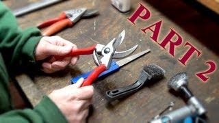 How to Maintain Felco Pruning Shears Part 2 Sharpening [upl. by Rowney889]