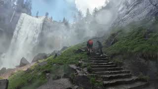 USA 2024  Kalifornien  YosemiteNationalpark  Vernal Falls  John Muir Trail  Mist Trail 360 [upl. by Hayyikaz]