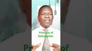 Insurance principle of Subrogation dholuo financialeducation [upl. by Eboj52]