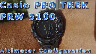 Casio PRO TREK  configuring the altimeter ep09 [upl. by Adele758]