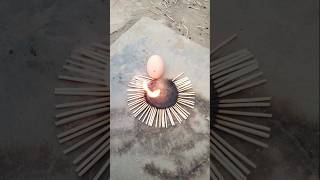 Egg 🥚 With Matches Experiment shortfeed viralshorts shorts [upl. by Boot]