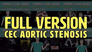 〖Echocardiography〗 Aortic valve stenosis full version 💖 [upl. by Charpentier]