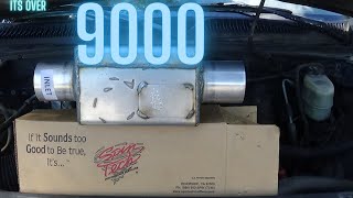 60 lq4 silverado spintech 9000 muffler [upl. by Eibrik]