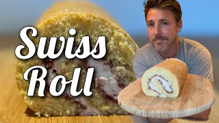 Easy Swiss Roll Cake Recipe  How to make Vanilla Swiss Roll [upl. by O'Donovan375]