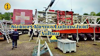 Steinert Kirmes Lüdenscheid Aufbau 12024 Die größte Kirmes im Sauerland 4K [upl. by Gigi583]