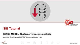 SWISSMODEL Tutorial Part IV Quaternary structure analysis [upl. by Harriott]