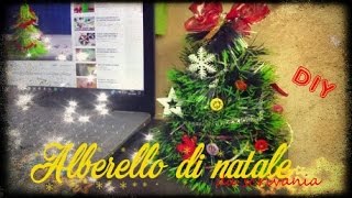 ALBERO di NATALE FAI DA TE da scrivania [upl. by Eidolem]