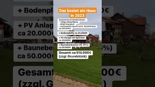 Das kostet ein Haus in 2023  Baukosten Hausbau [upl. by Adnawahs]