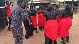 Adadamu Funeral Ghana Highlife Music Performed By Ashanti Regional Police Band At Kwabre Asonomaso [upl. by Ternan67]