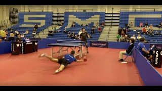 2020 US Olympic Trials  Table Tennis  Joey Cochran vs Seth Pech [upl. by Feinstein]