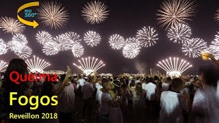 Reveillon 2018 Copacabana queima de fogos em 360º [upl. by Waverley]