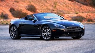 Aston Martin V8 Vantage S Roadster  Road Test with Great Sound [upl. by Neelahtak252]