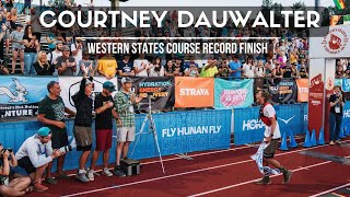 Courtney Dauwalter 2023 Western States 100 Course Record Finish [upl. by Einnus62]