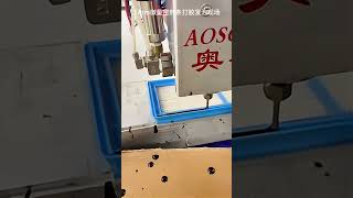 Electric cabinet sealing foam machine gluing video [upl. by Iznek]