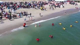 Drone View  2022 Polar Bear Plunge at Seaside [upl. by Tressa]