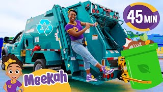 Meekah Learns about Recycling and Drives a Garbage Truck  Educational videos for kids [upl. by Aineg]