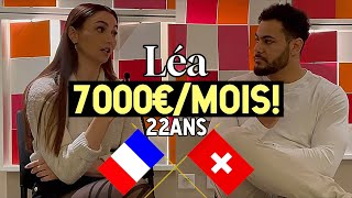 Léa 22ans frontalier SUISSE 7000€mois￼ [upl. by Coridon]