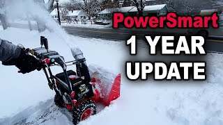 PowerSmart 24quot Snowblower 1 Year Updated Review [upl. by Nivrem]