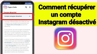 Comment Desactiver Un Compte Instagram 2024 [upl. by Inneg]