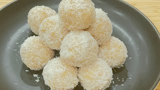 অমৃত স্বাদের নারকেল লাড্ডু রেসিপি  Coconut Laddu  Narkel Laddu  Bengali Coconut Laddu Recipe [upl. by Ynatirb]