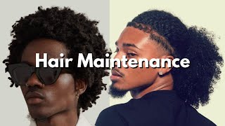 How to Grow Thicker amp Healthier Hair Black Men [upl. by Euqina999]